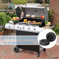 8 Inch G210-0018-W1 Grill Wheels for Charbroil Various 8-inch for Charbroil