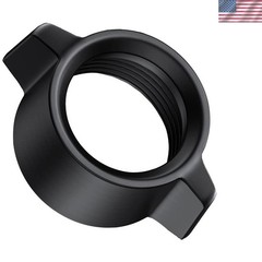 Durable Glossy Black Plastic Fasteners – Replacement Nuts for Holders, Set of 3