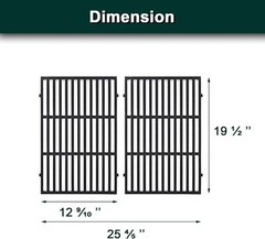 7524 Grill Grates Replace Parts for Weber Genesis 300 Series E/S 310/320 E-330