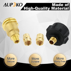 1/4″ Propane Gas Fitting Adapter Kit Includes 5040 QCC1 Nut Propane Adapter, POL