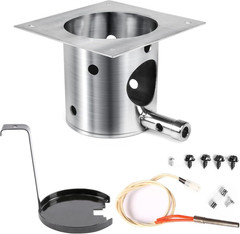 304 Stainless Fire Burn Pot & Hot Rod Ignitor Replacement for Traeger & Pit Boss