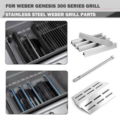 Genesis E-330 Grill Replacement Parts 4 Burners for Weber Genesis S-330 E-310 EP