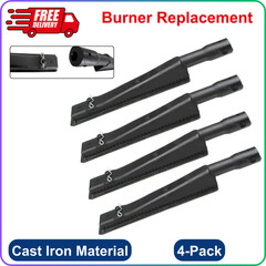 4-Pack Cast Iron Grill Burner Replacement For Brinkmann 810-4415-0, 810-4415-1