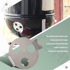 3 Pcs 63015 18-1/2″ Damper Kit Replacement Fits Weber & Smokey Mountain & Kettle