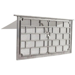 Foundation Vent 16×8 Aluminum Wall Mount Grill Screen Damper Crawl Space