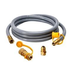 10FT 1/2″ ID Natural Gas Hose, Quick Connect Conversion Kit for BBQ, Grill, Heat