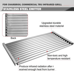 463242516 Emitter Plates for Charbroil Commercial Tru Infrared Grill Replacement