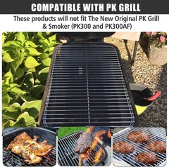 Hinged Cooking Grid for PK Grills Pre-1997 Models Stainless Steel Replacement