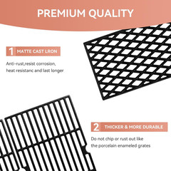 DGH450CRP Cooking Grates for Dyna-Glo Gril, Fits DGH450CRP-D DGH474CRP DGH485CRP