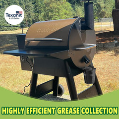 Pellet Smoker Grill Drip Grease Bucket with 20-Pack Disposable Foil Bucket Liner