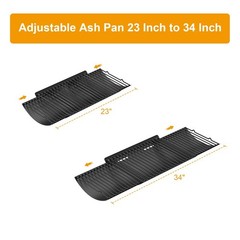 23″ to 34″ Adjustable Ash Pan for Charcoal Grill Chargriller 1224 1324 2121 2…