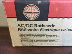 AC / DC Rotisserie THERMOS Universal Accessory Battery Or Electric Current NOS