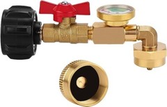 Adaptador de propano de 1 libra a 20 libras, adaptador de codo de repuesto.neuvo