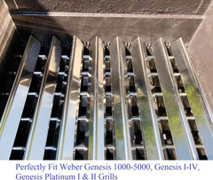 304 Grill Flavorizer Bars Replacement for Weber 7538, Genesis 1000-5000 Grill Pa
