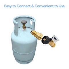 2 Pack Brass POL to QCC1 Propane Tank Adapter – Heavy-Duty LP