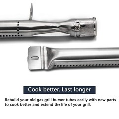 15 3/8″ BBQ Gas Grill Stainless Steel Pipe Tube Burner Kit for Kenmore Sears …