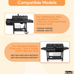 Grill Igniter Kit for Oklahoma Joe’S Longhorn Combo 3 Burner Charcoal/Gas Smoker