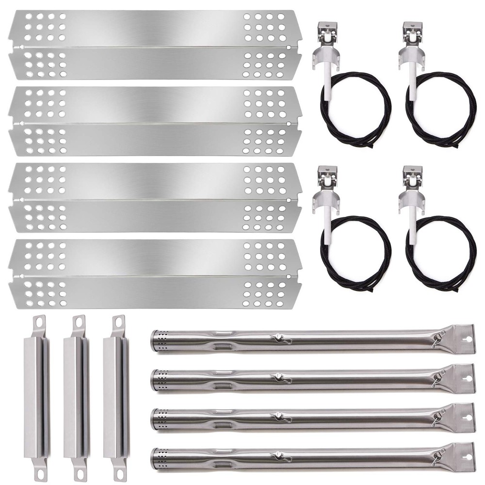 Criditpid Grill Replacement Heat Plate & Burner & Crossover Tube & Igniters