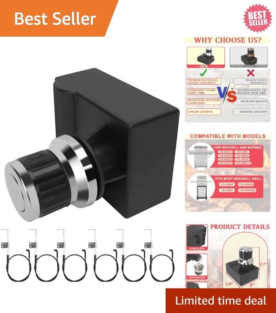 6 Way Push Button Igniter Kit for Nexgrill – Durable, Easy-to-Install Solution