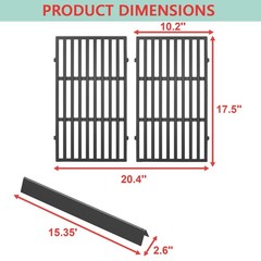 7637 Grill Grates & 7635 Flavorizer Bars for Weber GS4 Spirit I/II 200 Series…