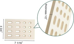6-Pack Universal Replacement Heat Plate Flame Tamer, Ceramic Brick Flame Tamer,
