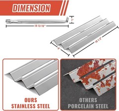 Napoleon Grill Replacement Parts 4 Pack Burners & Heat Plates Stainless Steel