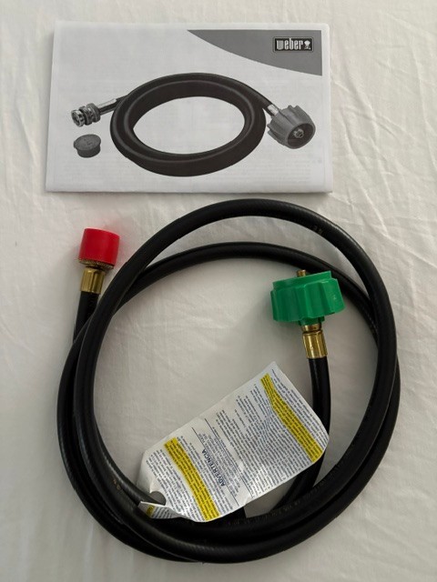 Weber 6501 BBQ Tank Adapter Hose Q-Series 6 Feet New