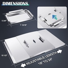 Grease Tray with Catch Pan for Nexgrill, Dyna Glo, Kenmore, BHG, Expert,