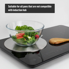 9.45Inch Stainless Steel Induction Cooktop Adapter Plate, Heat Diffuser for Glas