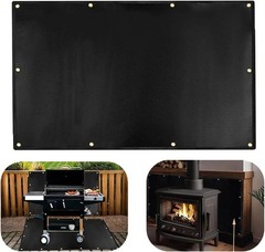 Large 4’x6′ BBQ Heat Shield – Protect Deck, Wall, Fence from Grill Heat & Stains