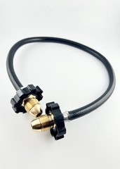 Pigtail Male Pol To Pol Propane LPG BBQ Grill Rubber Hose 54″ INCHES 350PSI