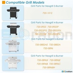 Grill Parts Replacement Kit for 6-Burner Gas Grills – Heat Shield & Flame Tamer