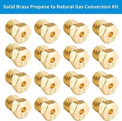 Gas Orifices Conversion Kit for Blackstone Griddles and Tailgater – 16 Piece