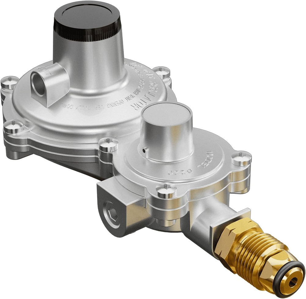 CALPOSE 2 Stage Propane Regulator with POL, Propane Tank Regulator for RV, Vans,
