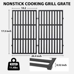 7637 Cast Iron Grill Grates for Spirit E210 E220 S210 S220 | Fits Spirit 200 …