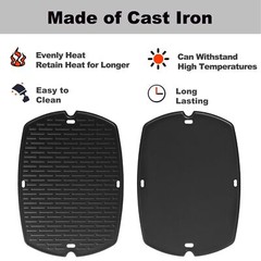 7582 Griddle Replacement Parts for Weber Q1200 Q1000 Q1400 Q120 Q140 Q100 Cas…