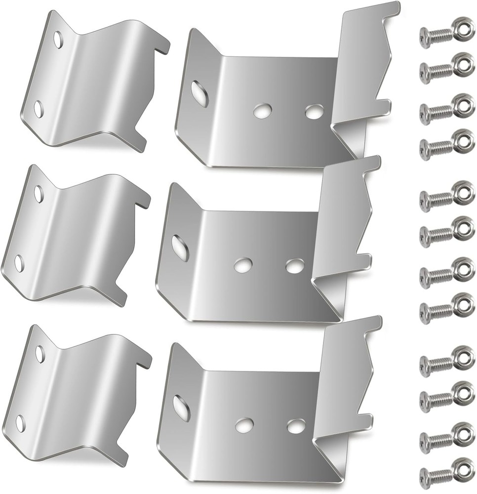 6 Piece Chargriller Heat Plate Burner Support Bracket Set