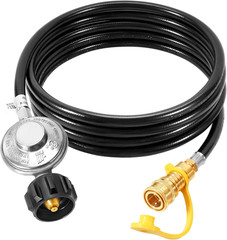 Gassaf 12Ft Propane Regulator with Hose, Propane Hose for Indoor/Outdoor Heater