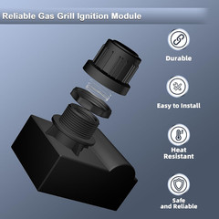 Grill Igniter Replacement Kit for Charbroil (G511-0055-W1), 4 Outlet Electronic