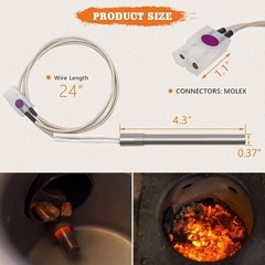 2 Pack Hot Rod Igniter Kit Replacement for Pit Boss, Pellet Grill Igniter Rod He