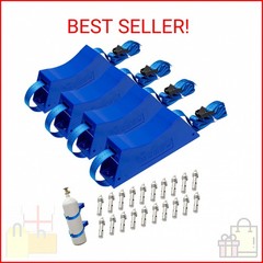 4Pcs Cylinder Wall Mounted Bracket Propane Tank Holder Gas Cylinder Holder with