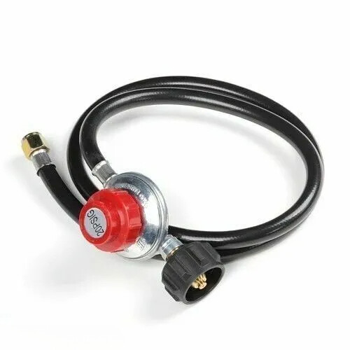 5 FT Hose High Pressure Propane Gas Regulator LPG BBQ Grill Tank Adjustable