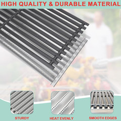 Emitter Plates Cooking Grates for Charbroil Tru-Infrared 4 Burner Grill