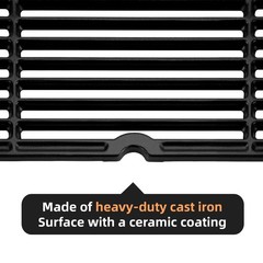 Grid Grate Replacement 18 1/4 x 13 1/8 for Charbroil, Coleman, Kenmore – 2 PCS