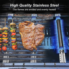 4 Grill Burners 16-15/16 For Charbroil Costco Kirkland Jenn Air Kenmore Nexgrill