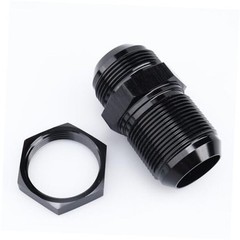 -16 AN Male Flare Straight Bulkhead Fitting Adapter Aluminum 16AN Black 0