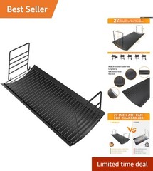 27-Inch Ash Pan Replacement for Chargriller & Charbroil Grills, Includes Hangers