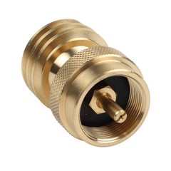 Solid Brass Steak Saver Propane Tank Adapter 1lb To 20lb Grill Bottle Converter