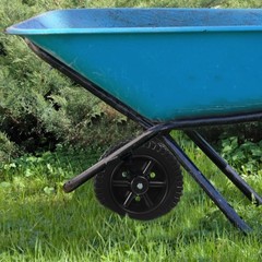 2 PCS Hollow Blow Molding Wheel Bbq Replacement Wheels Garden Tiller Plastic