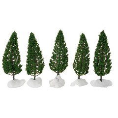 10pcs Model Pine Trees Green For Scale Railway Layout 11cm SL-16059